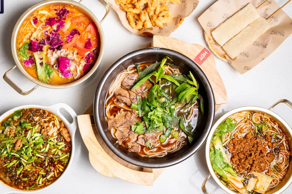 RisoRiso signature dishes viewed from above