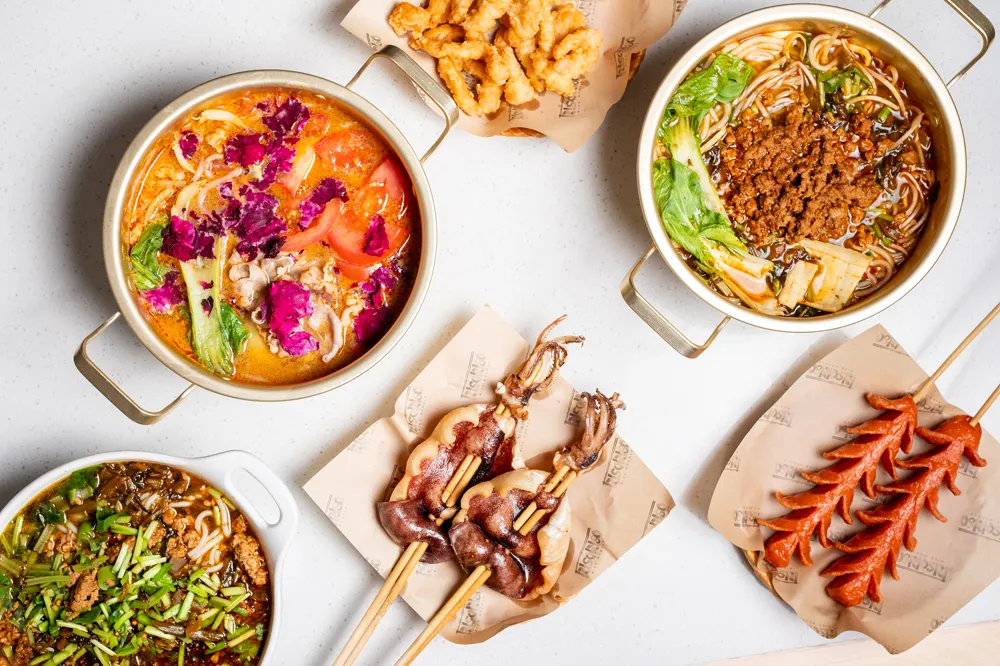 RisoRiso rice noodle and snack spread